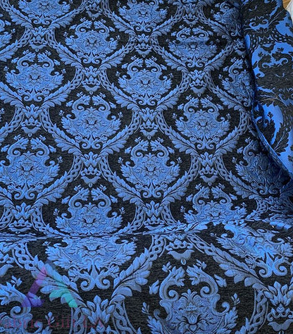 Damask Tapestry Chenille Fabric | Upholstery Fabric 60" Width