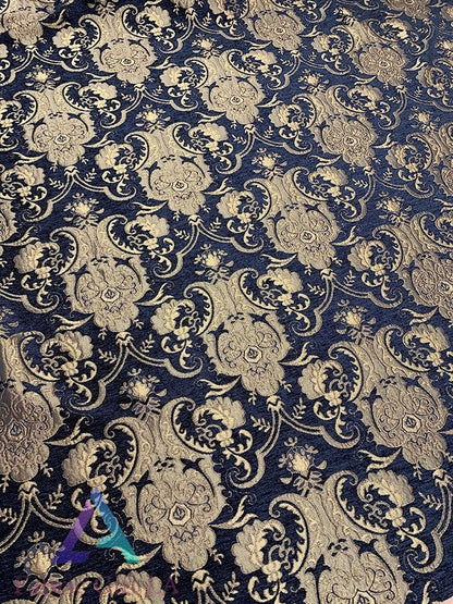 Damask Chenille Upholstery Drapery Fabric Sold by The Yard 58" Wide