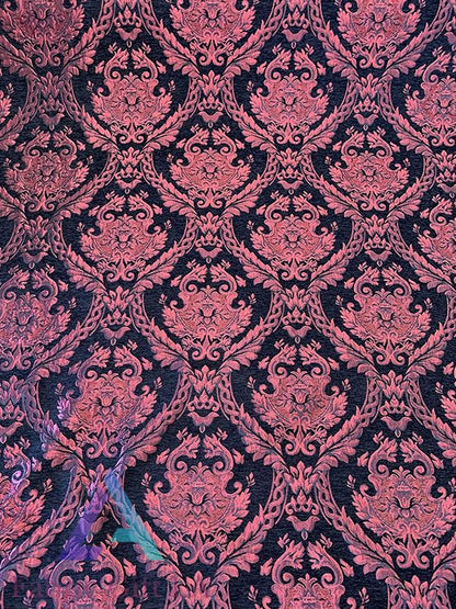 Damask Tapestry Chenille Fabric | Upholstery Fabric 60" Width