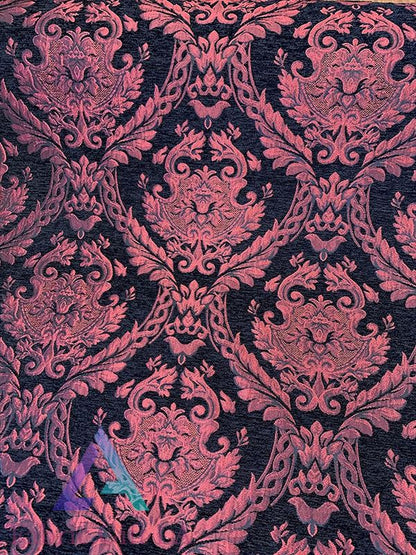 Damask Tapestry Chenille Fabric | Upholstery Fabric 60" Width