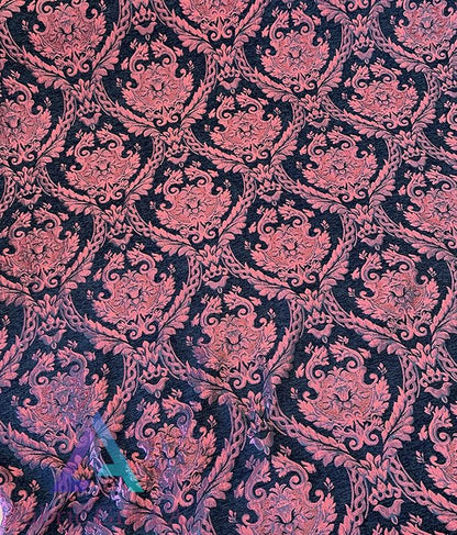 Damask Tapestry Chenille Fabric | Upholstery Fabric 60" Width