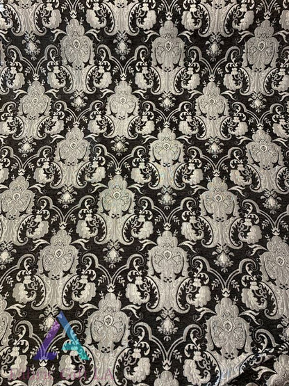 Damask Chenille Upholstery Drapery Fabric Sold by The Yard 58" Wide