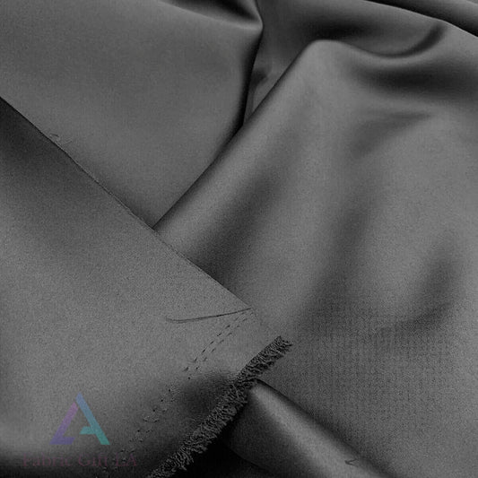 Blackout Black Drapery Fabric backside