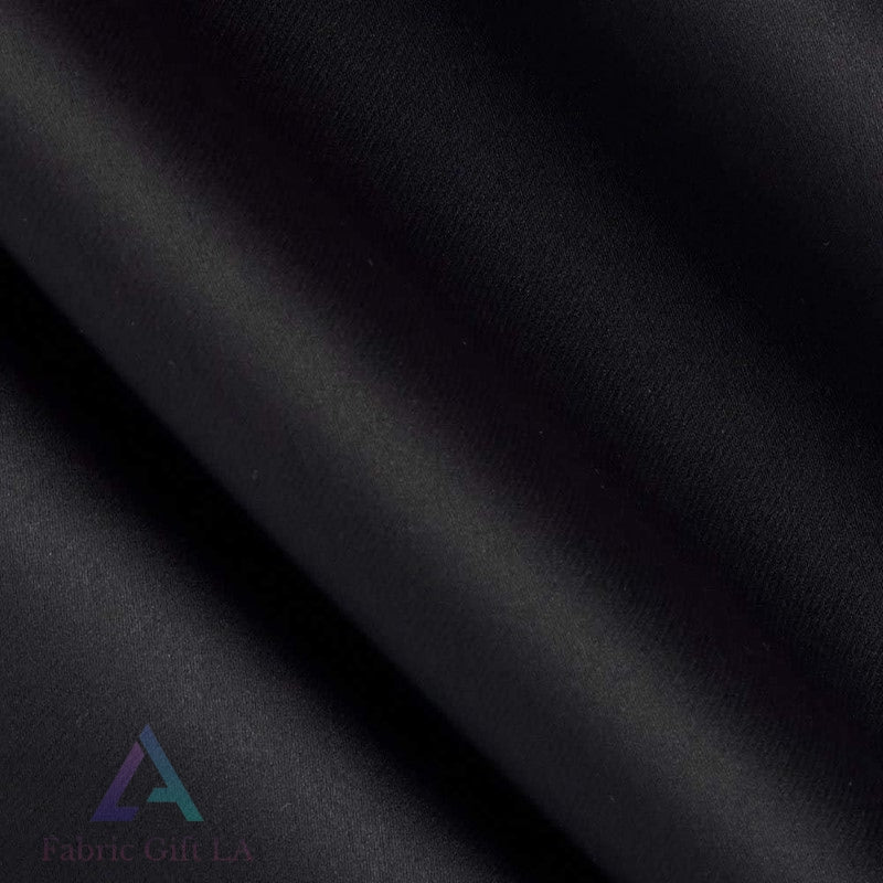 Blackout Black Drapery Fabric By The Yard