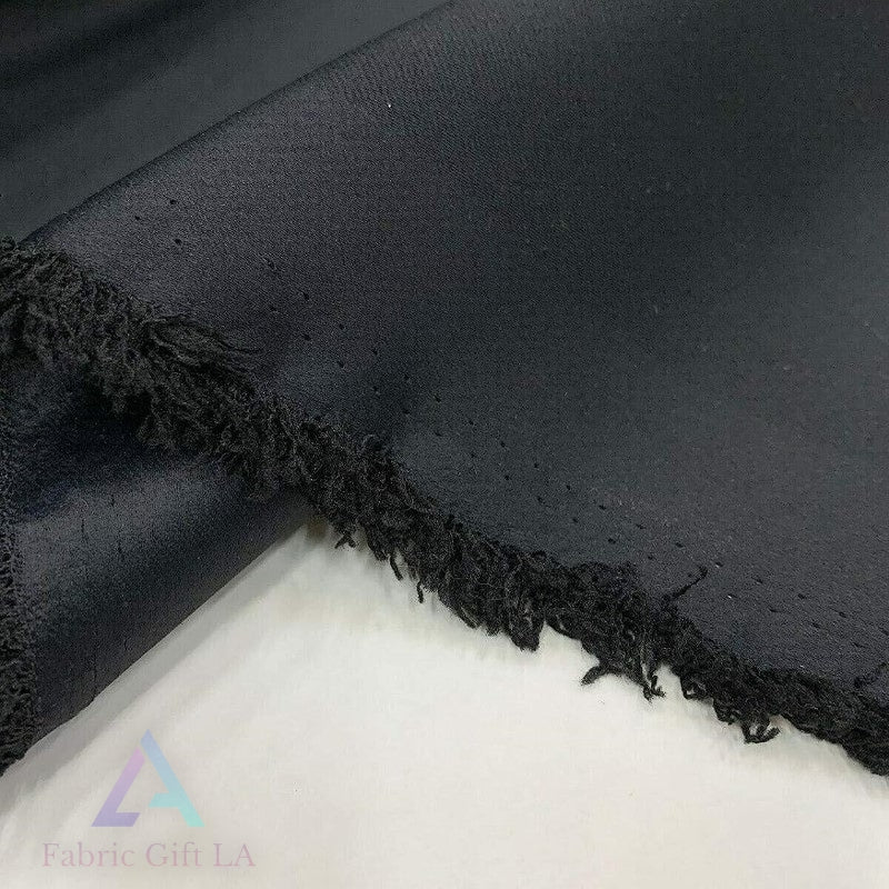 Blackout Black Opaque Drapery Fabric By The Yard