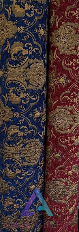 Damask Chenille Fabric: Upholstery & Drapery Fabric, 58 Wide
