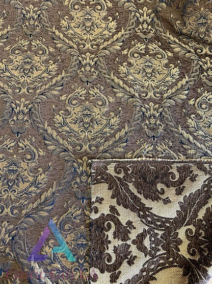 Damask Tapestry Chenille Fabric | Upholstery Fabric 60" Width