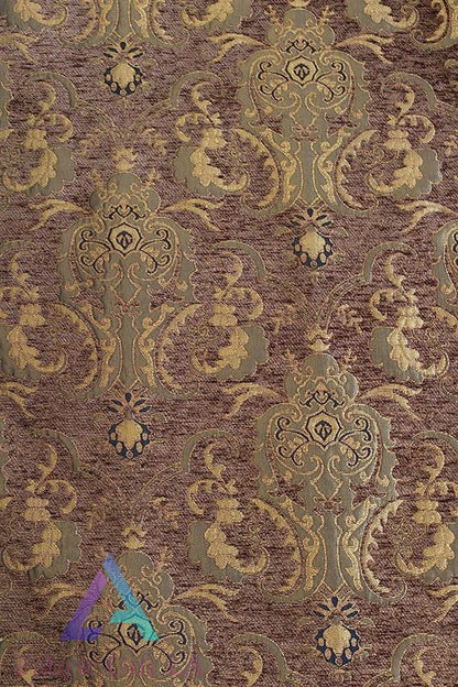 Damask Chenille Upholstery Drapery Fabric Sold by The Yard 58" Wide