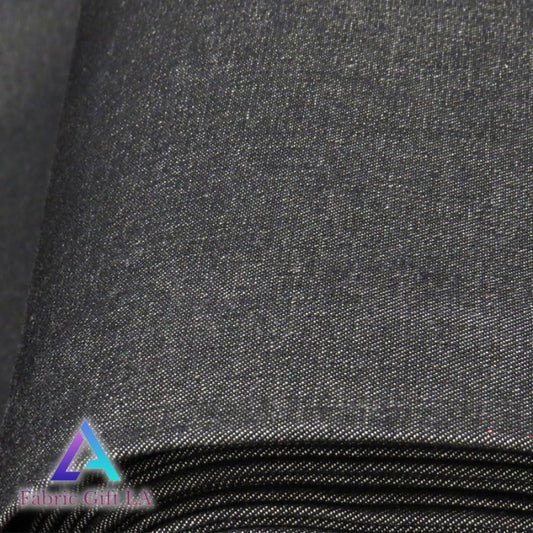 Black Denim Cotton Fabric - 10 Yard Bolt