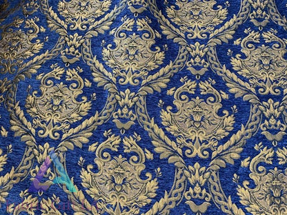 Damask Tapestry Chenille Fabric | Upholstery Fabric 60" Width