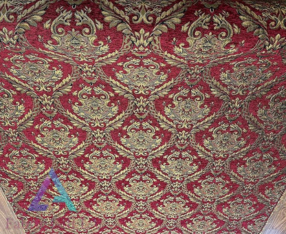 Damask Tapestry Chenille Fabric | Upholstery Fabric 60" Width
