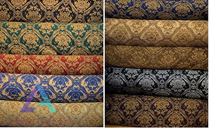 Damask Tapestry Chenille Fabric | Upholstery Fabric 60" Width