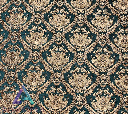 Damask Tapestry Chenille Fabric | Upholstery Fabric 60" Width