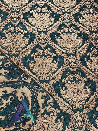 Damask Tapestry Chenille Fabric | Upholstery Fabric 60" Width