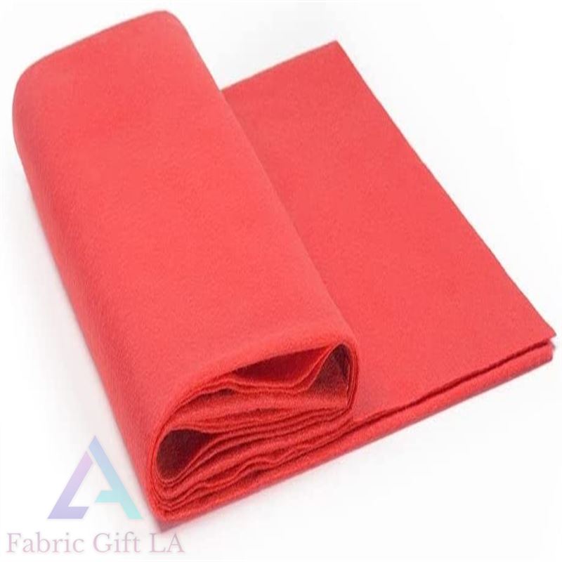 Red Felt Fabric - by The Yard