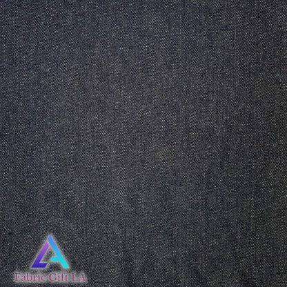 Indigo Cotton Denim Fabric -  (Thin & Lightweight) - Sold by The Yard