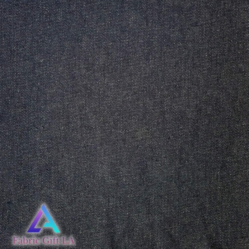 Indigo Cotton Denim Fabric -  (Thin & Lightweight) - Sold by The Yard