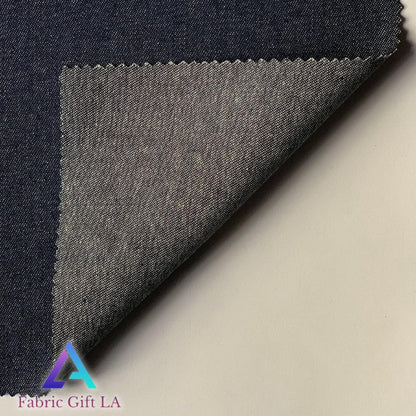 Indigo Cotton Denim Fabric -  (Thin & Lightweight) - Sold by The Yard