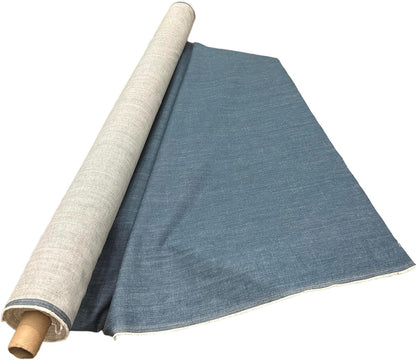 Washed Heavy Denim Blue Jean Sold by The Yard | Made in Japan