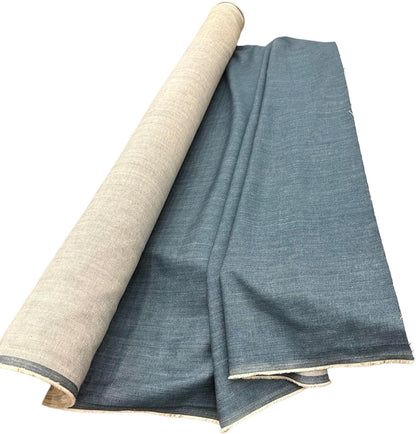 Washed Heavy Denim Blue Jean Sold by The Yard | Made in Japan