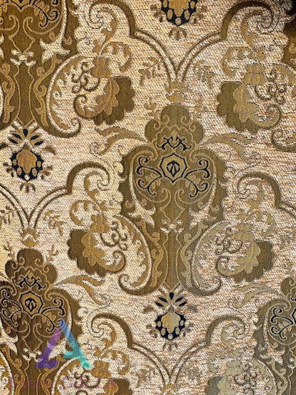 Damask Chenille Upholstery Drapery Fabric Sold by The Yard 58" Wide