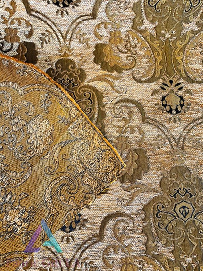 Damask Chenille Upholstery Drapery Fabric Sold by The Yard 58" Wide
