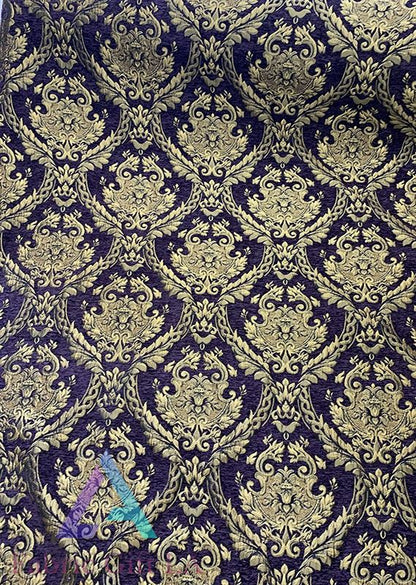 Damask Tapestry Chenille Fabric | Upholstery Fabric 60" Width