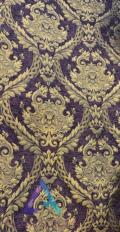 Damask Tapestry Chenille Fabric | Upholstery Fabric 60" Width