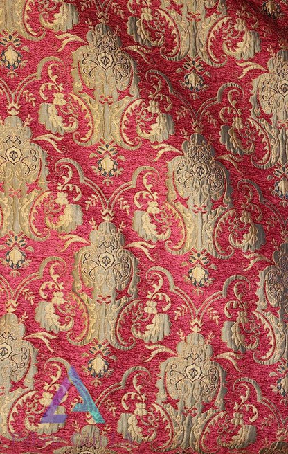 Damask Chenille Upholstery Drapery Fabric Sold by The Yard 58" Wide
