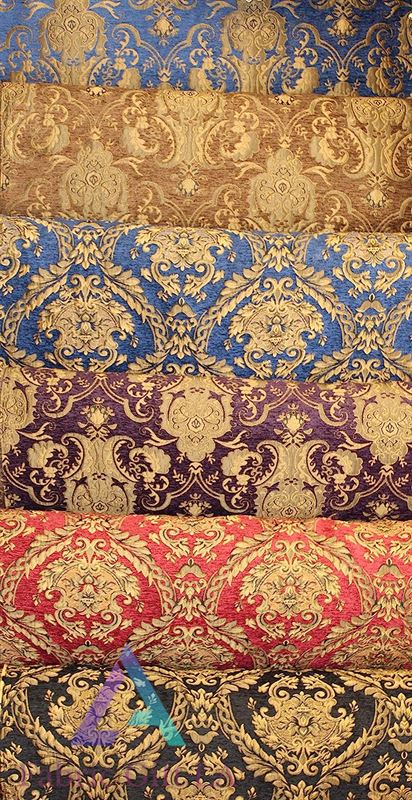 Damask Chenille Upholstery Drapery Fabric Sold by The Yard 58" Wide