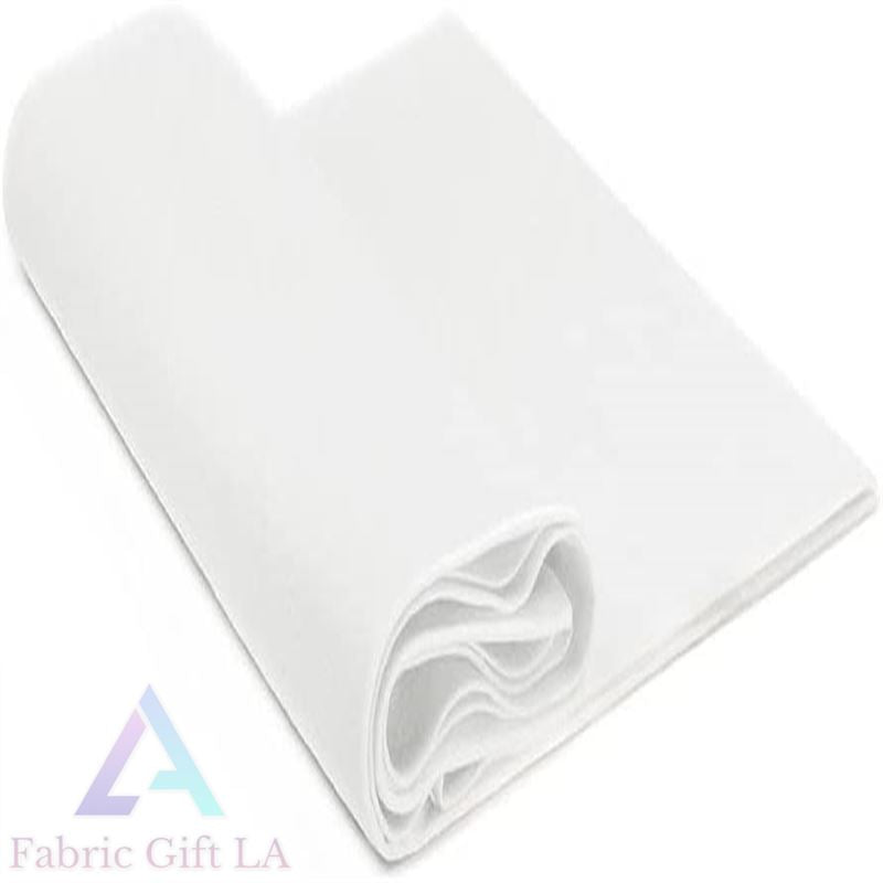 White Felt By The Yard - 36 Wide- Soft Premium Felt Fabric