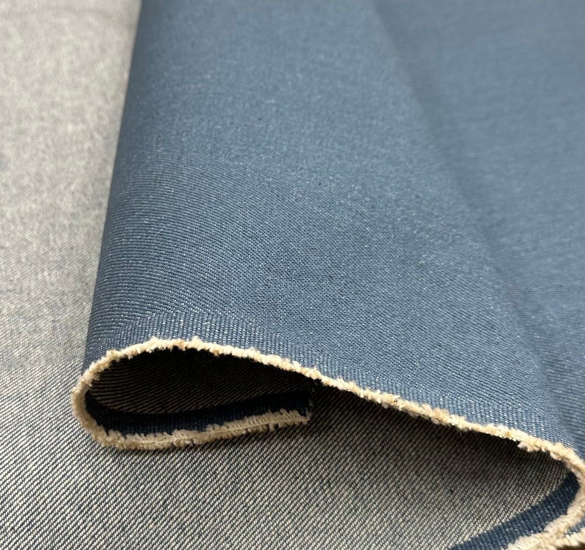 12 Oz Blue Denim Fabric 100% Cotton, 58 Inches Wide, Medium Heavy Weight Cotton Denim Fabric for Jeans, Jackets, Bags, Upholstery, Sewing & Crafts, Sold by the Yard