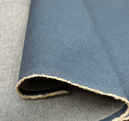 12 Oz Blue Denim Fabric 100% Cotton, 58 Inches Wide, Medium Heavy Weight Cotton Denim Fabric for Jeans, Jackets, Bags, Upholstery, Sewing & Crafts, Sold by the Yard