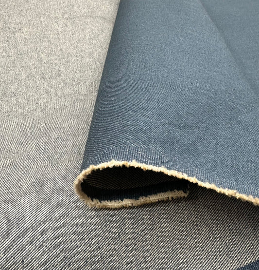 12 Oz Blue Denim Fabric 100% Cotton, 58 Inches Wide, Medium Heavy Weight Cotton Denim Fabric for Jeans, Jackets, Bags, Upholstery, Sewing & Crafts, Sold by the Yard