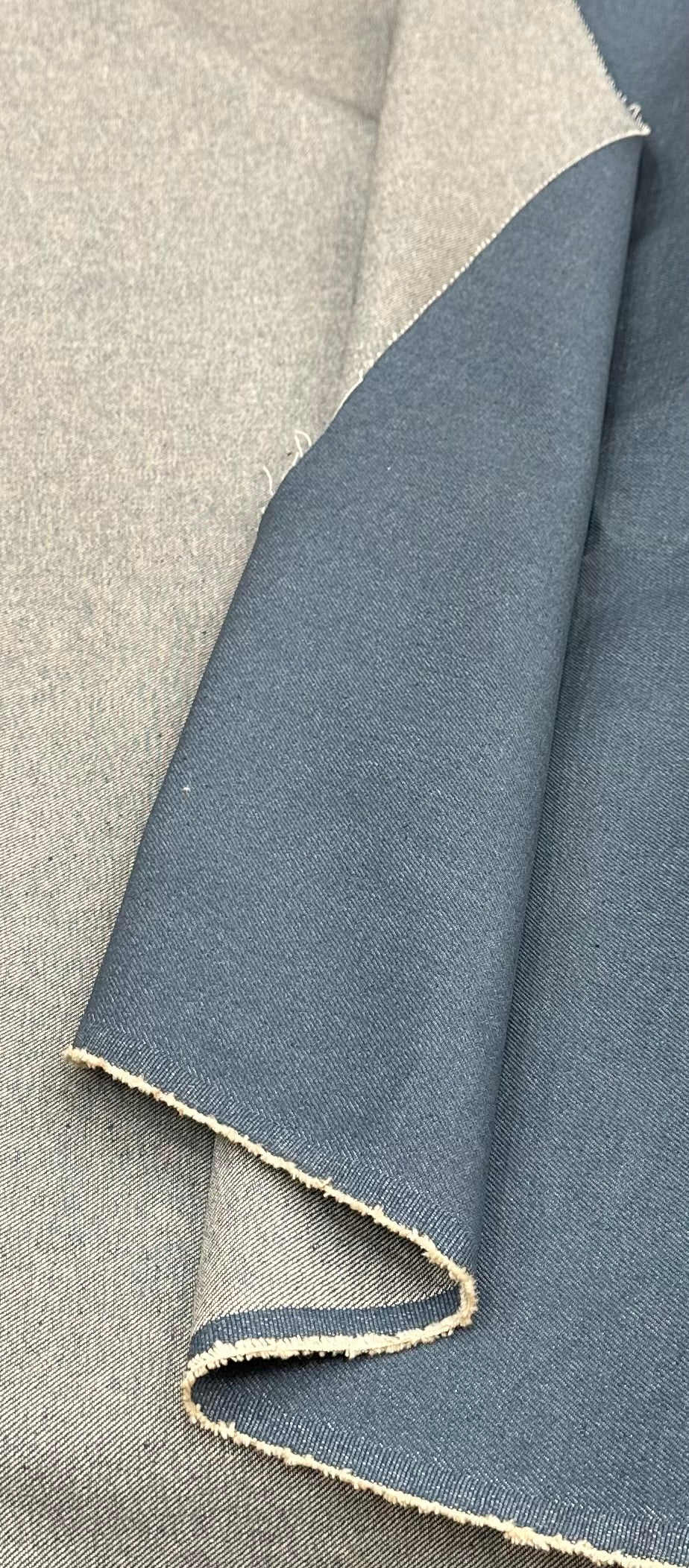 12 Oz Blue Denim Fabric 100% Cotton, 58 Inches Wide, Medium Heavy Weight Cotton Denim Fabric for Jeans, Jackets, Bags, Upholstery, Sewing & Crafts, Sold by the Yard
